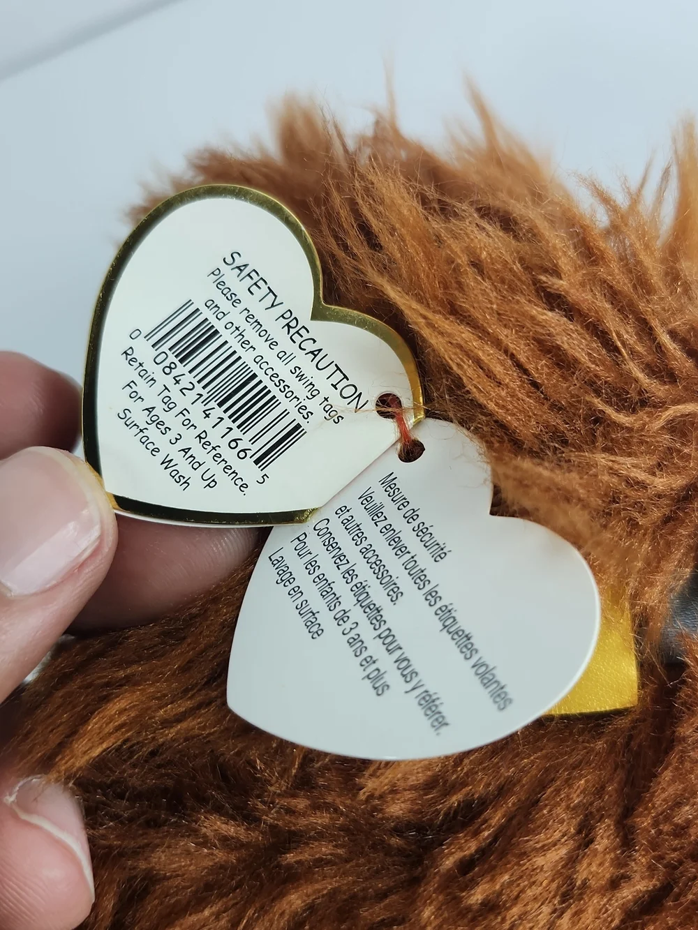 Ty Beanie Babies DUKE The Secret Life of Pets Brown Dog Beanbag plush 8